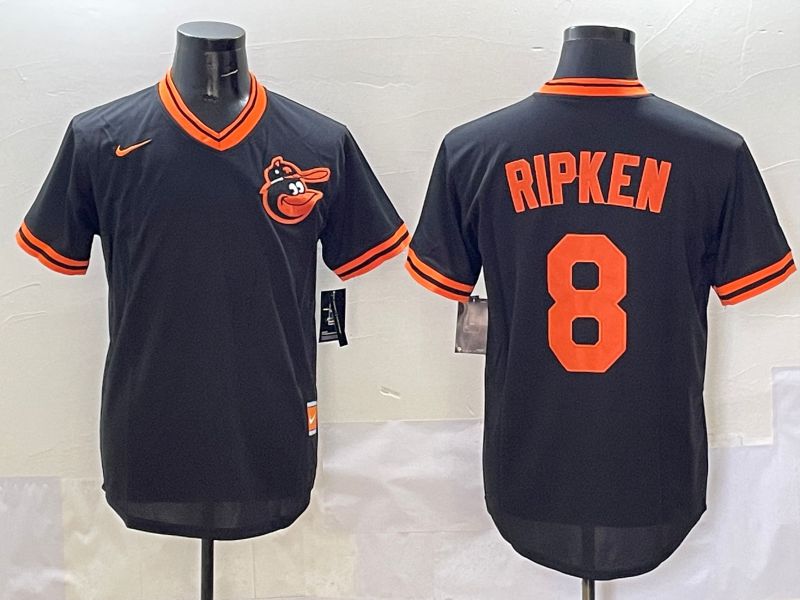 Men Baltimore Orioles #8 Ripken Black Game 2025 Nike MLB Jersey style 509